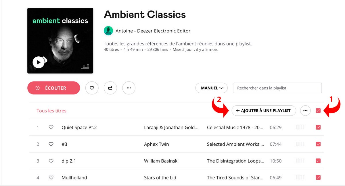 transfert playlist deezer