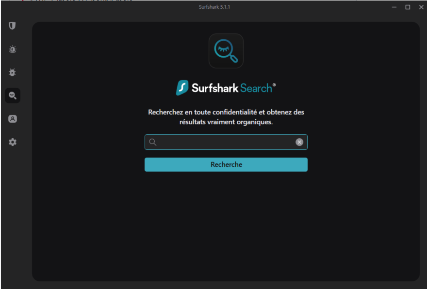 Surfshark - Moteur de recherche