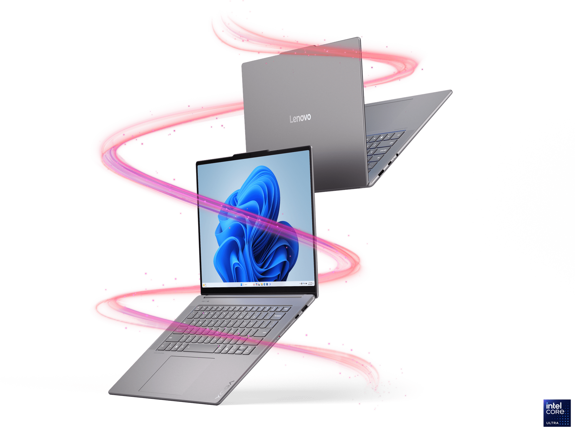 Ici le Yoga Slim 7i Aura Edition, sous Lunar Lake // © Lenovo