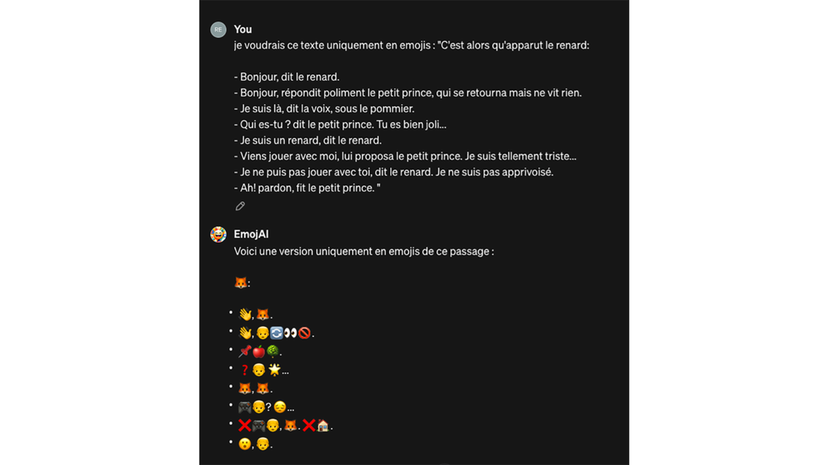 GPT EmojiAI © Pascale Duc pour Clubic