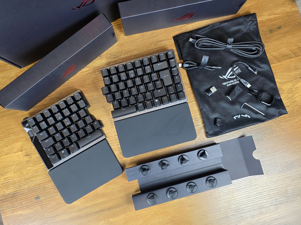 Clavier ASUS ROG Azoth X Blanc 75 % OLED RGB Sans Fil NX Snow V2 Macros Pbt Qwerty