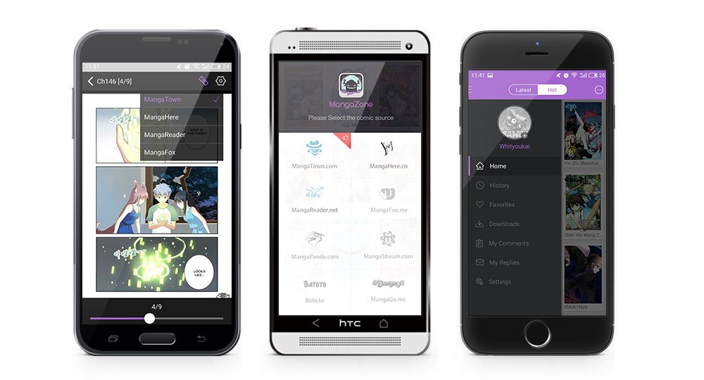 Interface claire et fonctions avancées pour lire, télécharger et gérer vos mangas préférés depuis votre téléphone. - © Manga Zone