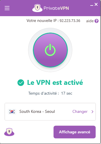 Private VPN - interface