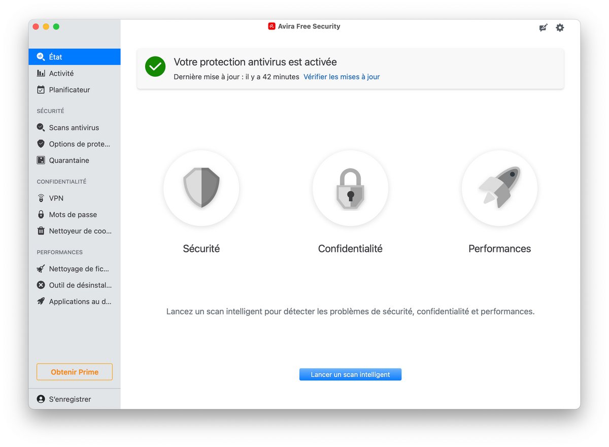 Avira Prime - Boucliers défensifs