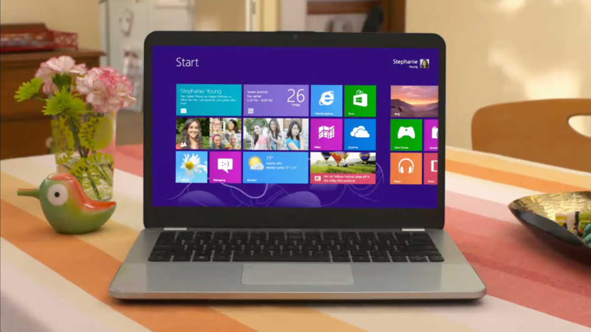 Windows 8 sur PC portable - © Microsoft