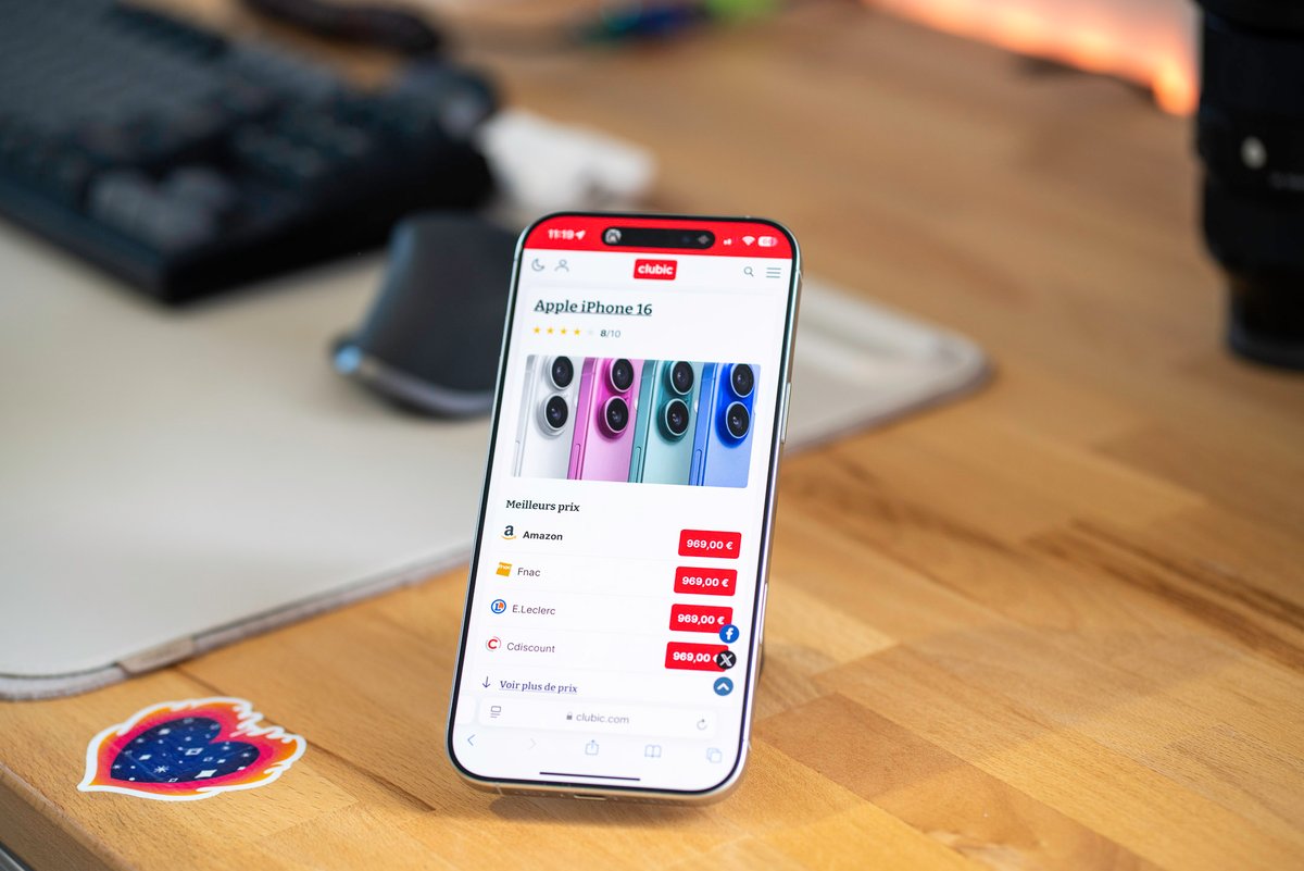 Photo de l'iPhone 16 Pro Max prise lors de notre test © Clubic