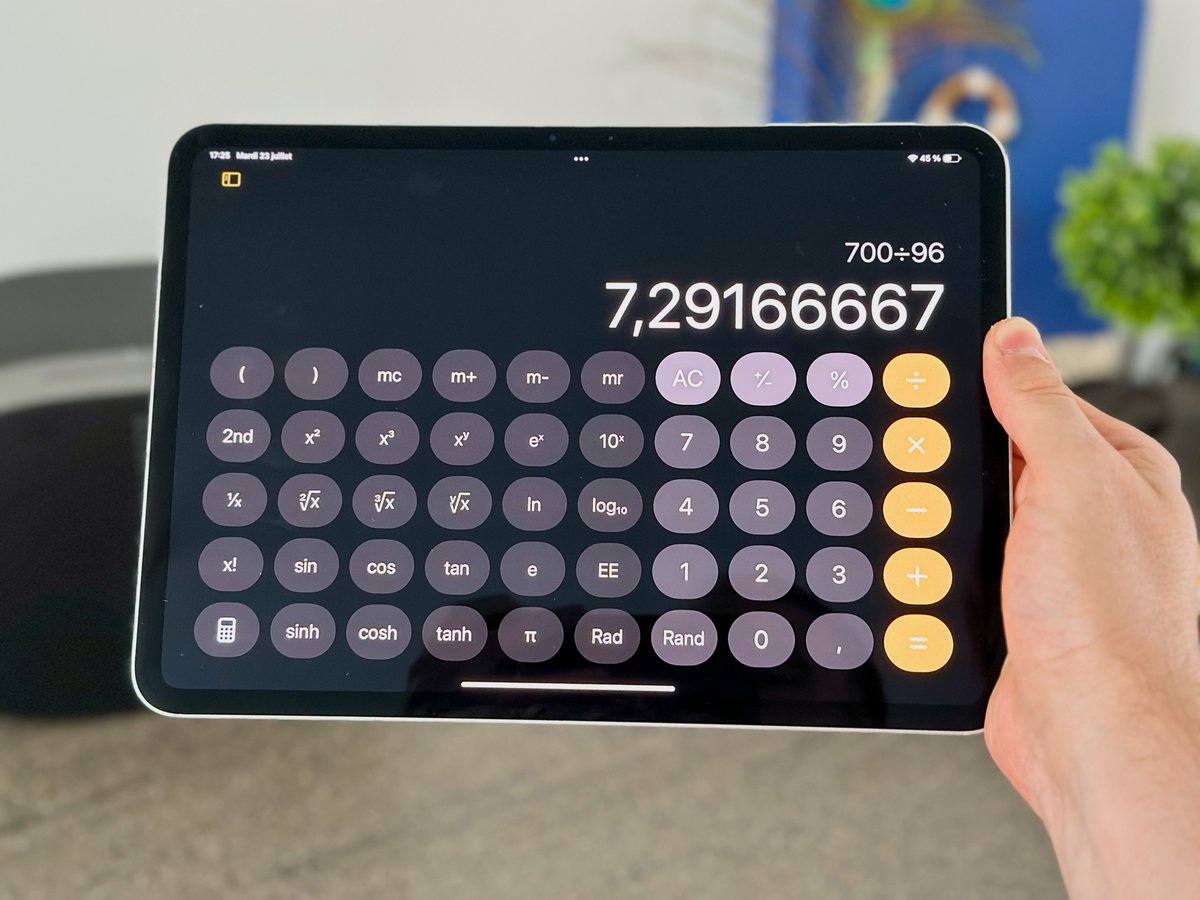 Et l'iPad est enfin une calculatrice © Mathieu Grumiaux pour Clubic