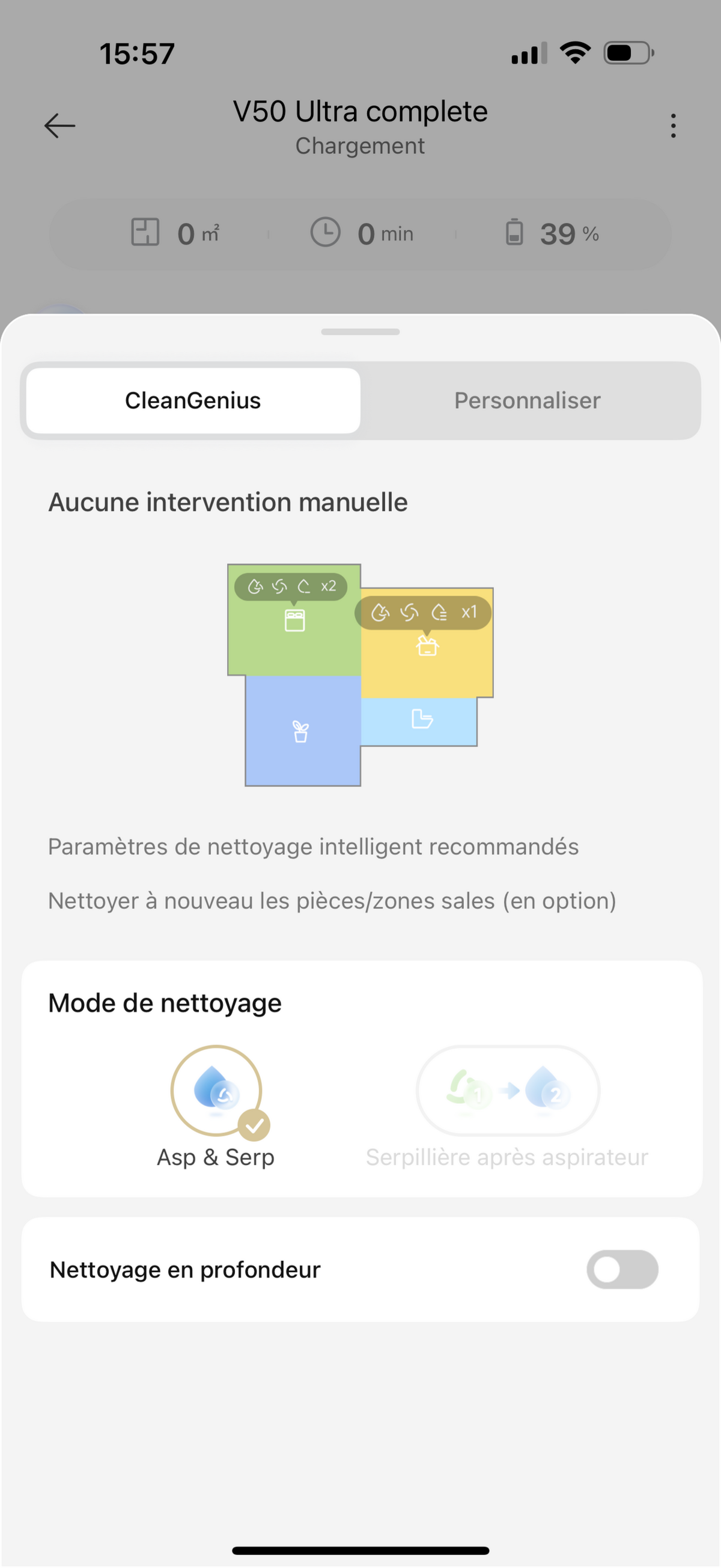 Mova V50 Ultra Complete Réglage