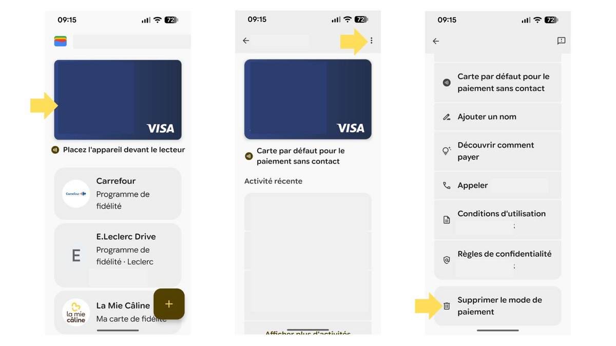 Effacez vos cartes périmées. ©Google