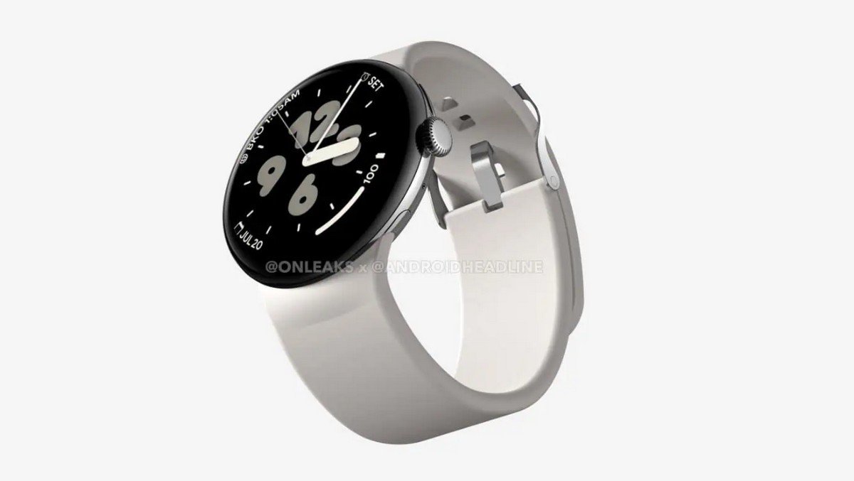 Le design de la Pixel Watch 3 XL et de la Pixel Watch 3 resterait identique aux modèles précédents. © Android HEadlines/@Onleaks