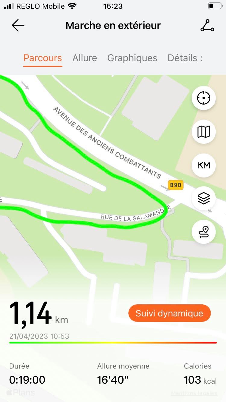 Huawei Santé - Suivi GPS 2