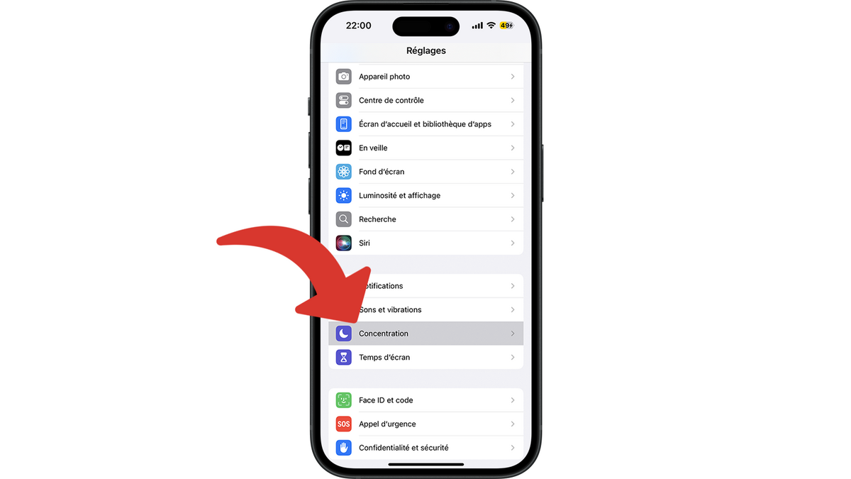 Accéder aux modes de concentration © Clubic