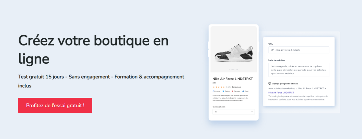 @WiziShop : Offre gratuite pour la création de votre boutique en ligne