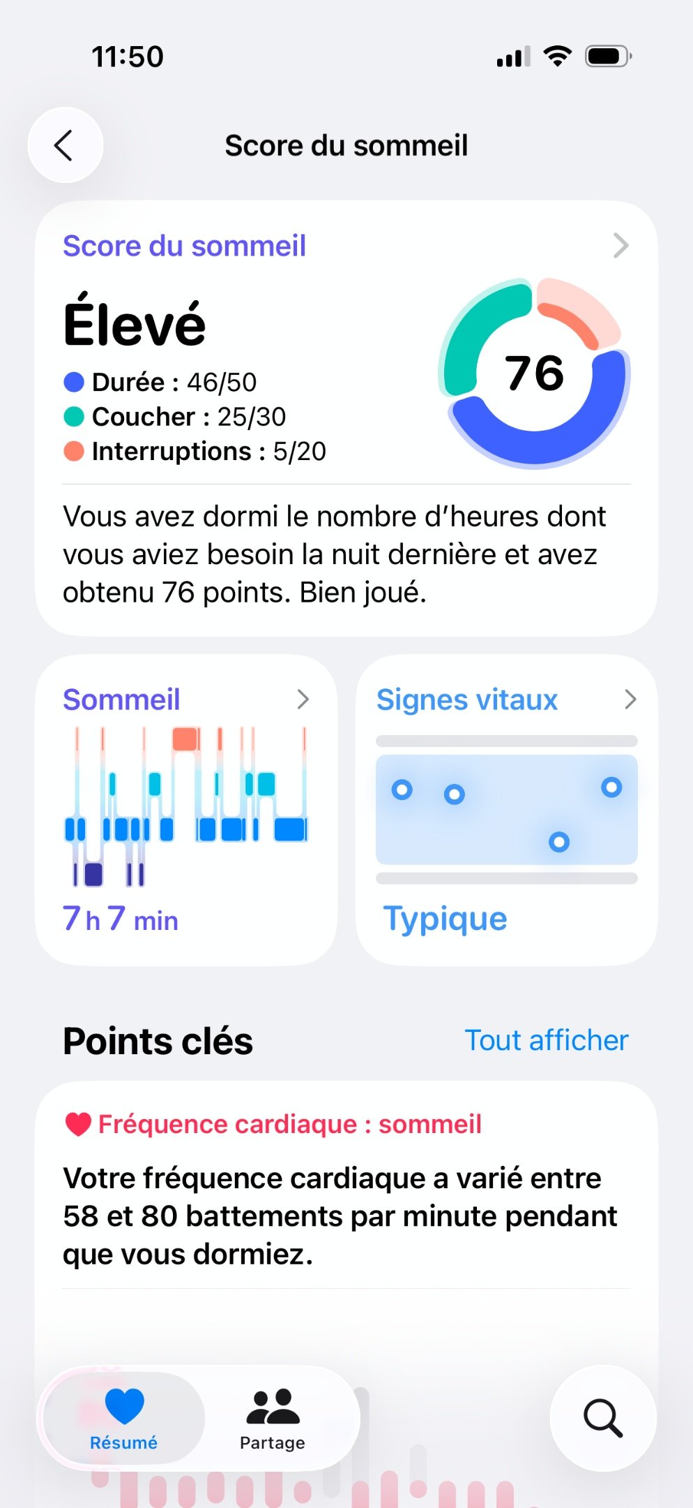 Apple Watch Series 11 Score sommeil
