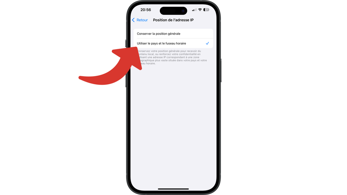 Choisir de masquer son emplacement exact © Clubic