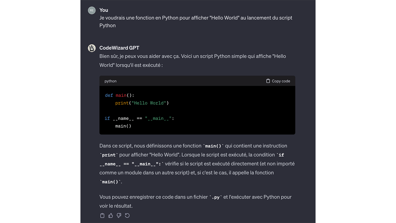 CodeWizard GPT © Pascale Duc pour Clubic