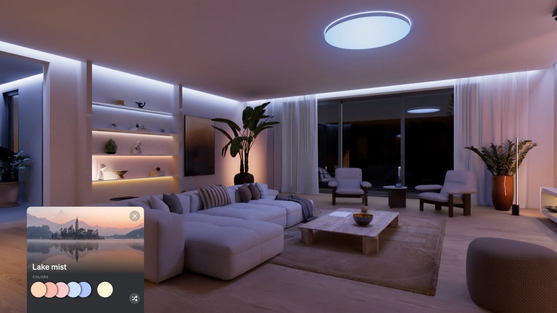 SpatialAware cartographie votre intérieur pour personnaliser les ambiances lumineuses ©Philips