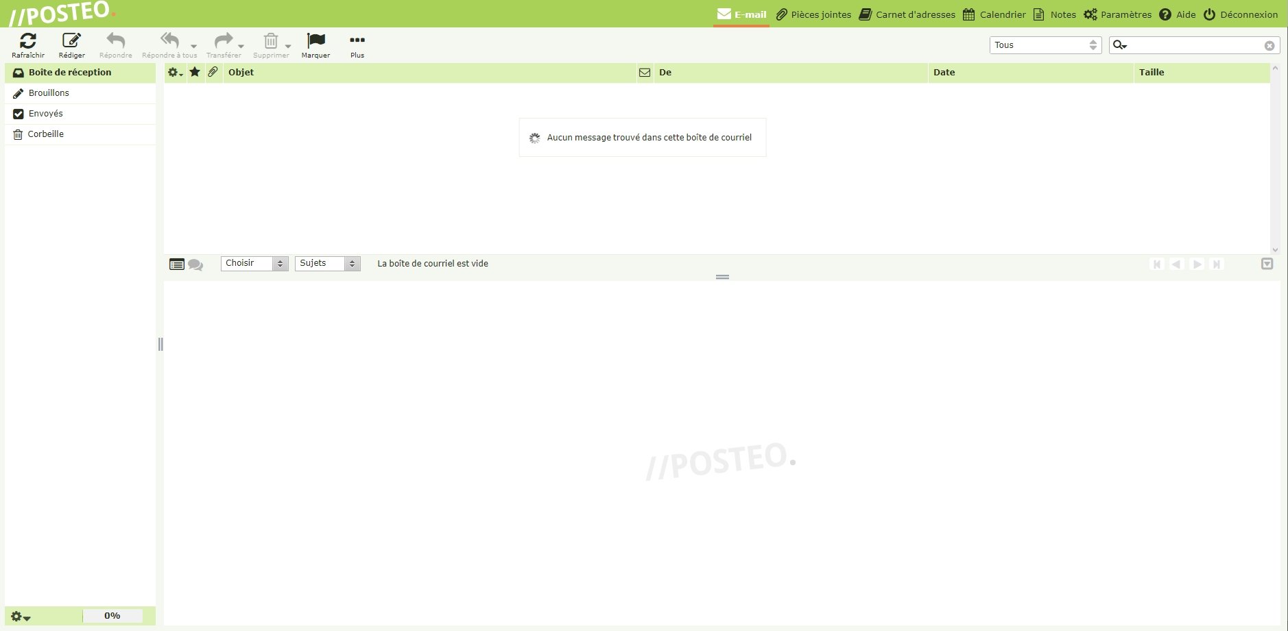 Posteo boite de réception