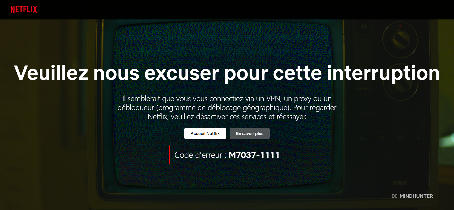 Netflix détecte certains serveurs VPN