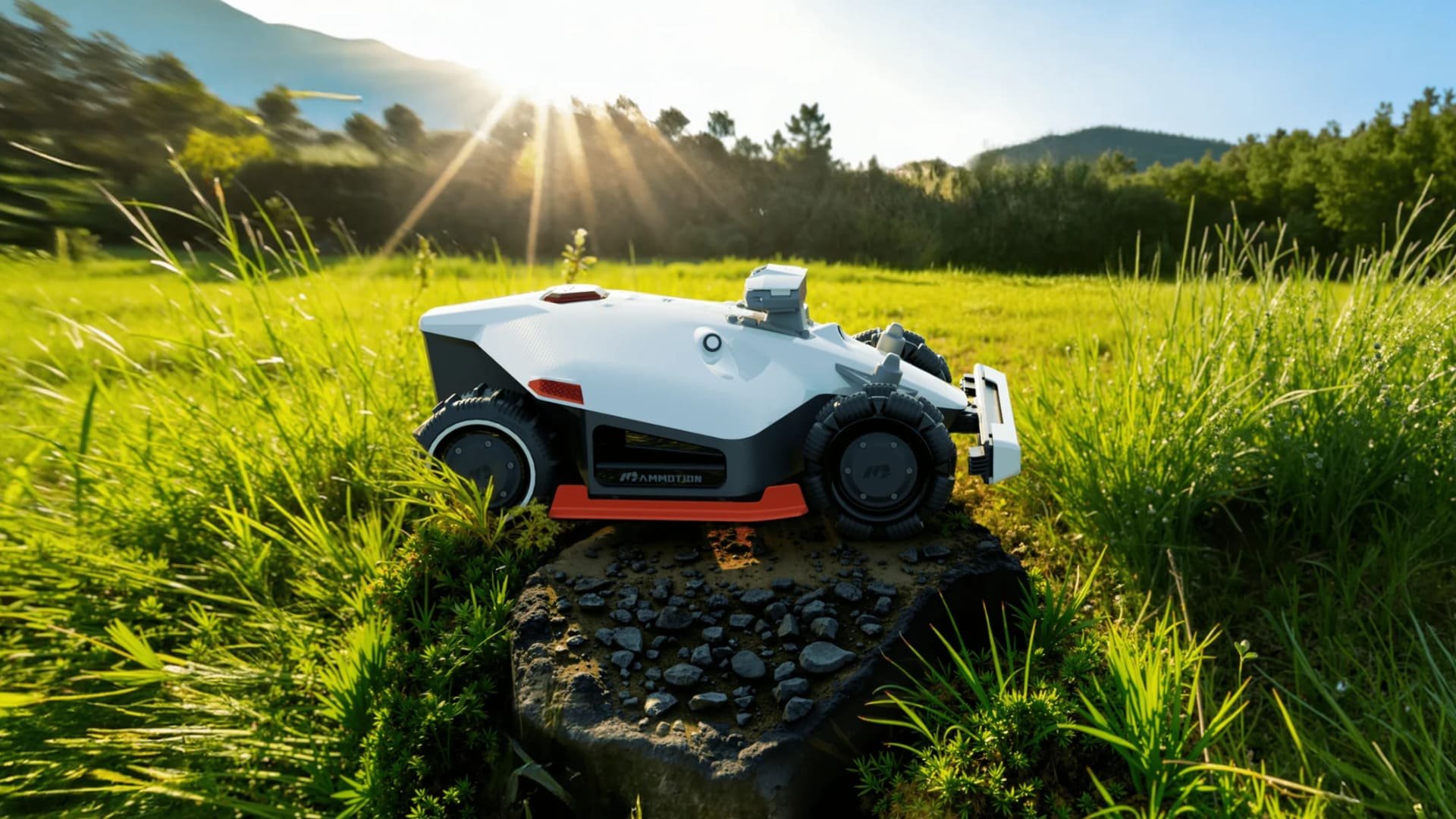 Le robot-tondeuse Mammotion LUBA 2, coupable bien malgré lui. © Clubic