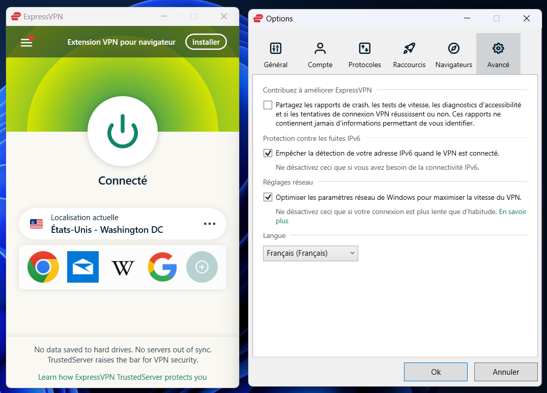 ExpressVPN - Dissimulez votre adresse IPv6