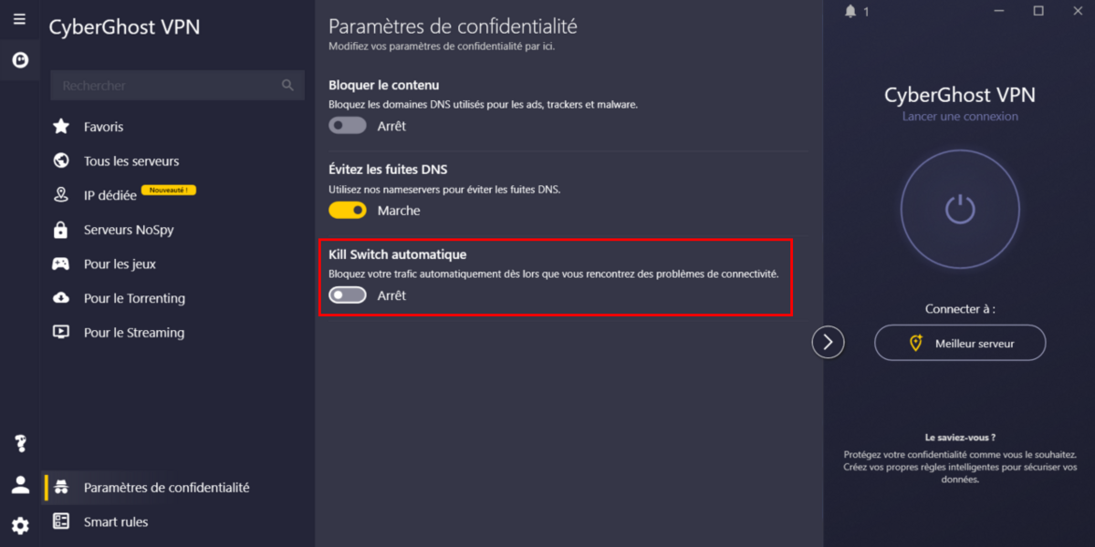 Configurer le kill switch sur Windows - 2