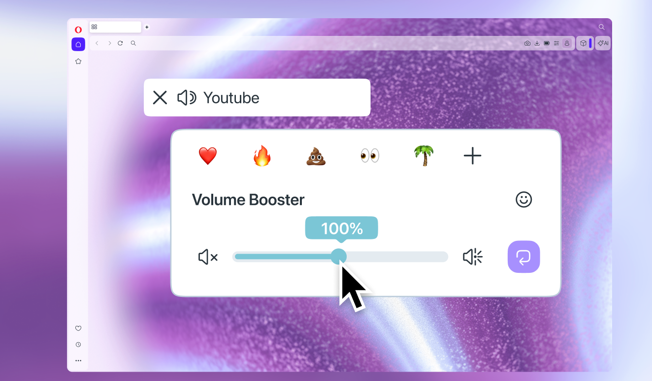 Marre du son trop faible ? Opera booste le volume du navigateur à 500%