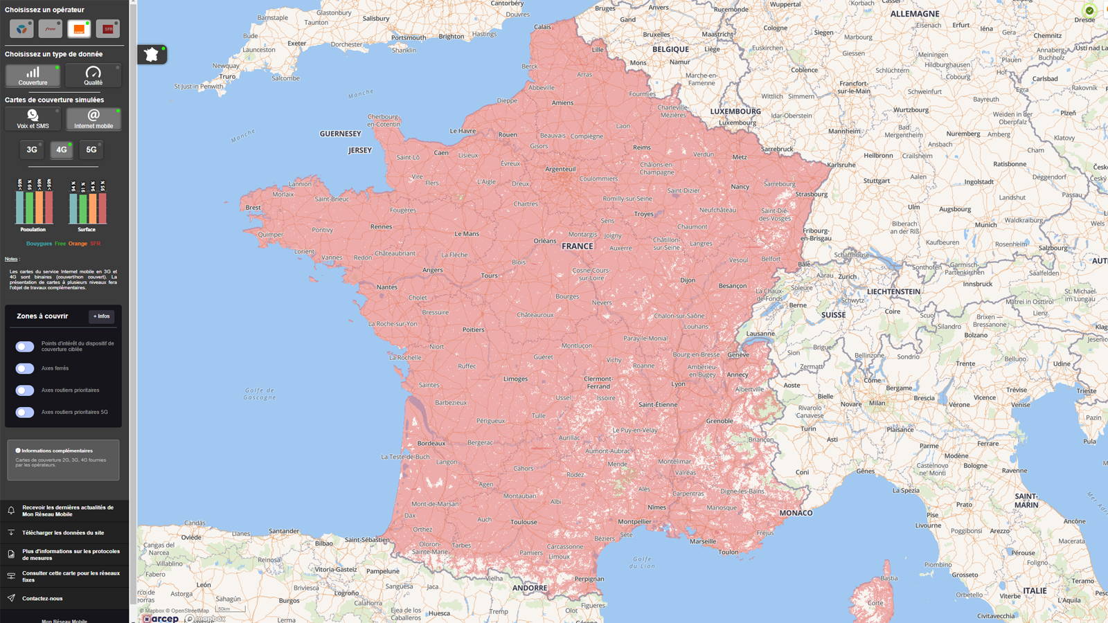 Le réseau mobile 4G YouPrice via Orange
