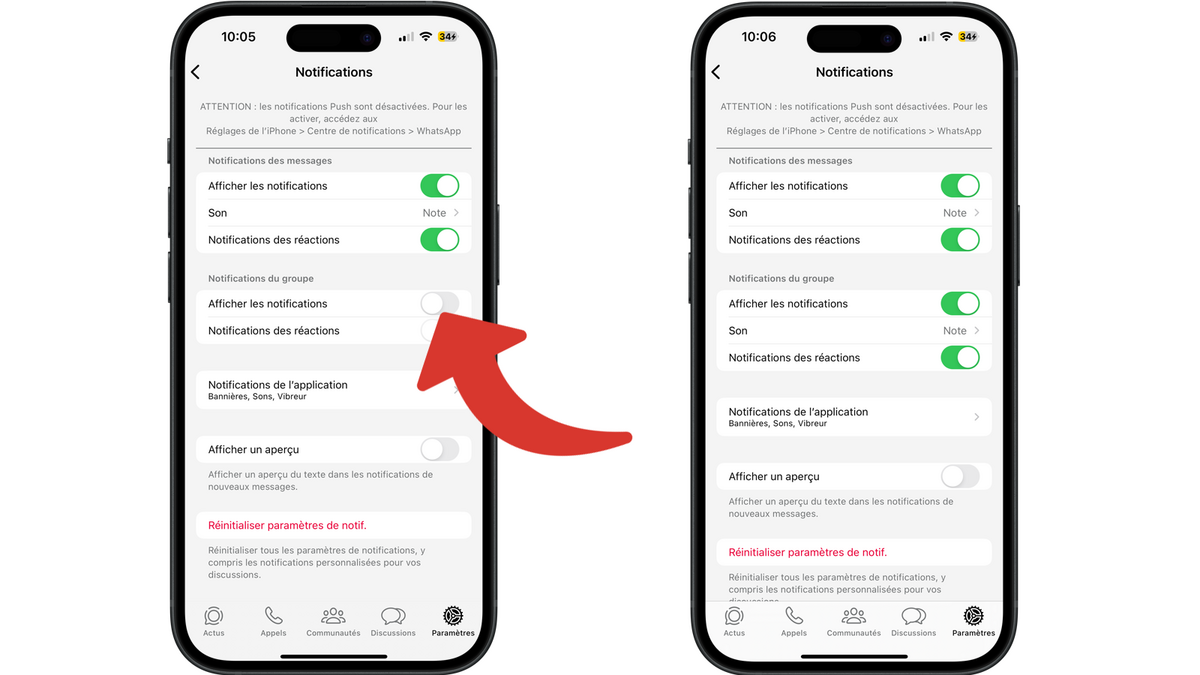 Gérer les notifications des groupes de WhatsApp © Clubic