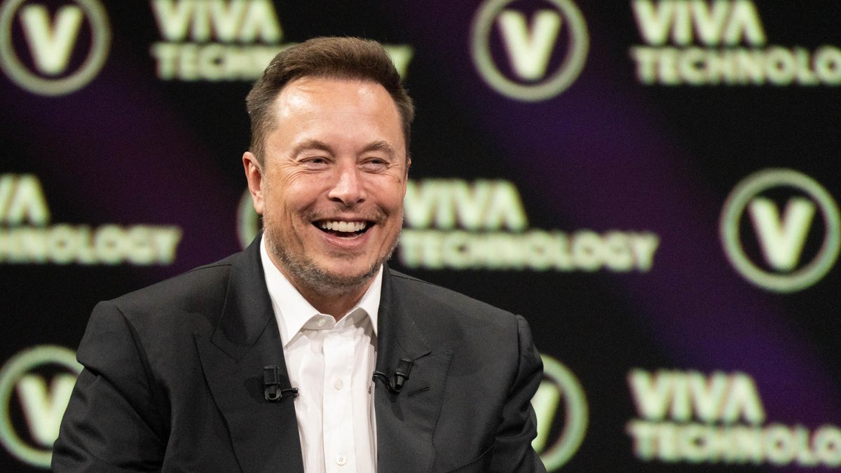 Elon Musk lors du salon Viva Technology © Bloomberg/Getty Images