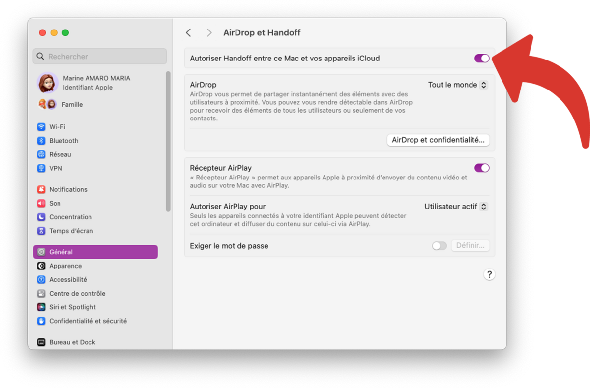 Activer Handoff sur Mac © Clubic  