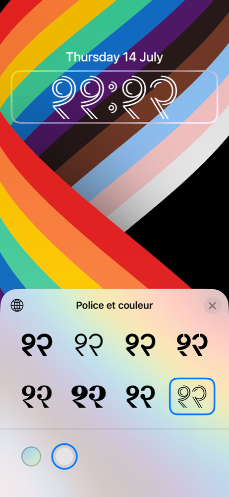 iOS 16 Personnalisation