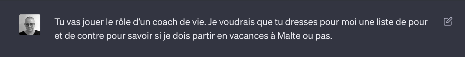 chatgpt prompt pour et contre