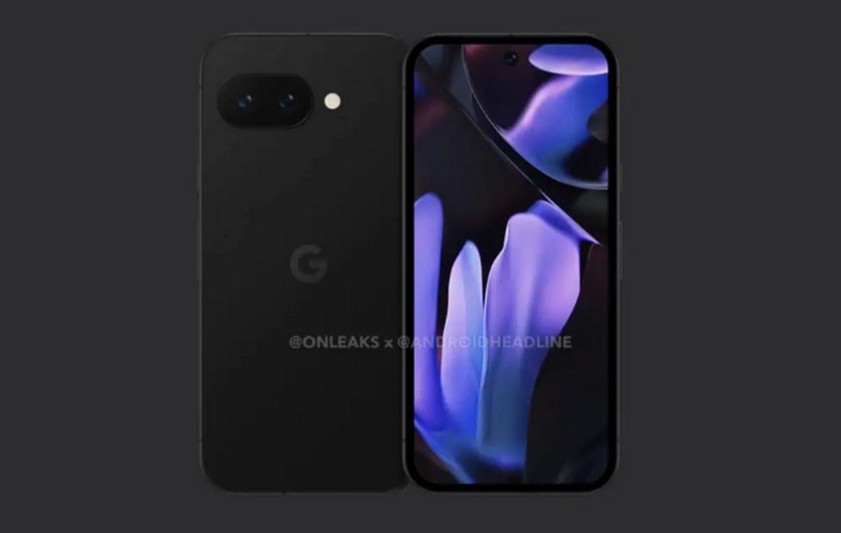 Rendus du supposé Pixel 9a de Google. © @OnLeaks/Android Headlines