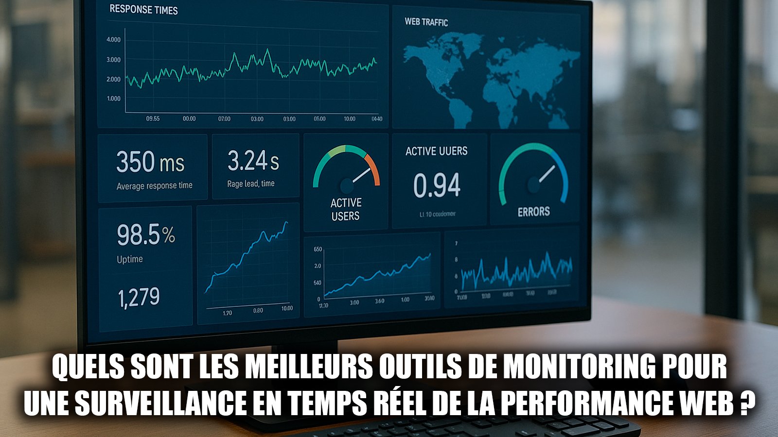 La surveillance en temps réel de la performance web s’appuie sur des outils de monitoring qui analysent vitesse, stabilité et disponibilité pour garantir une expérience utilisateur optimale - © Axel Reghis | OpenAI