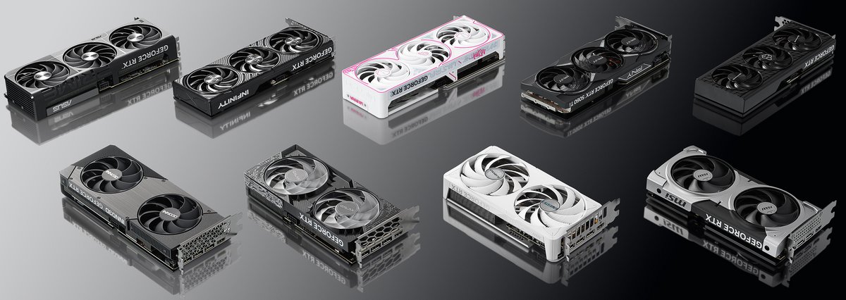 Les GeForce RTX 5060 Ti ont presque disparu du classement des ventes. ©NVIDIA