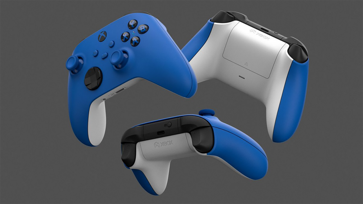 La manette Xbox Shock Blue