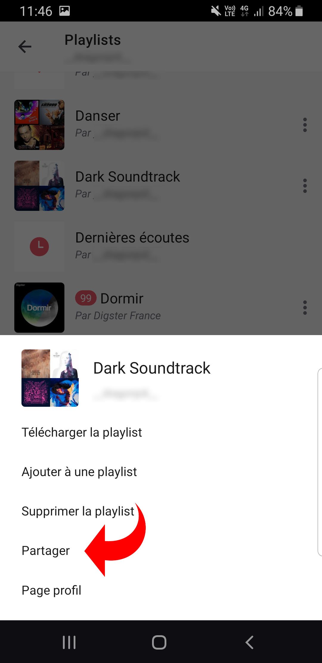 Partage Deezer