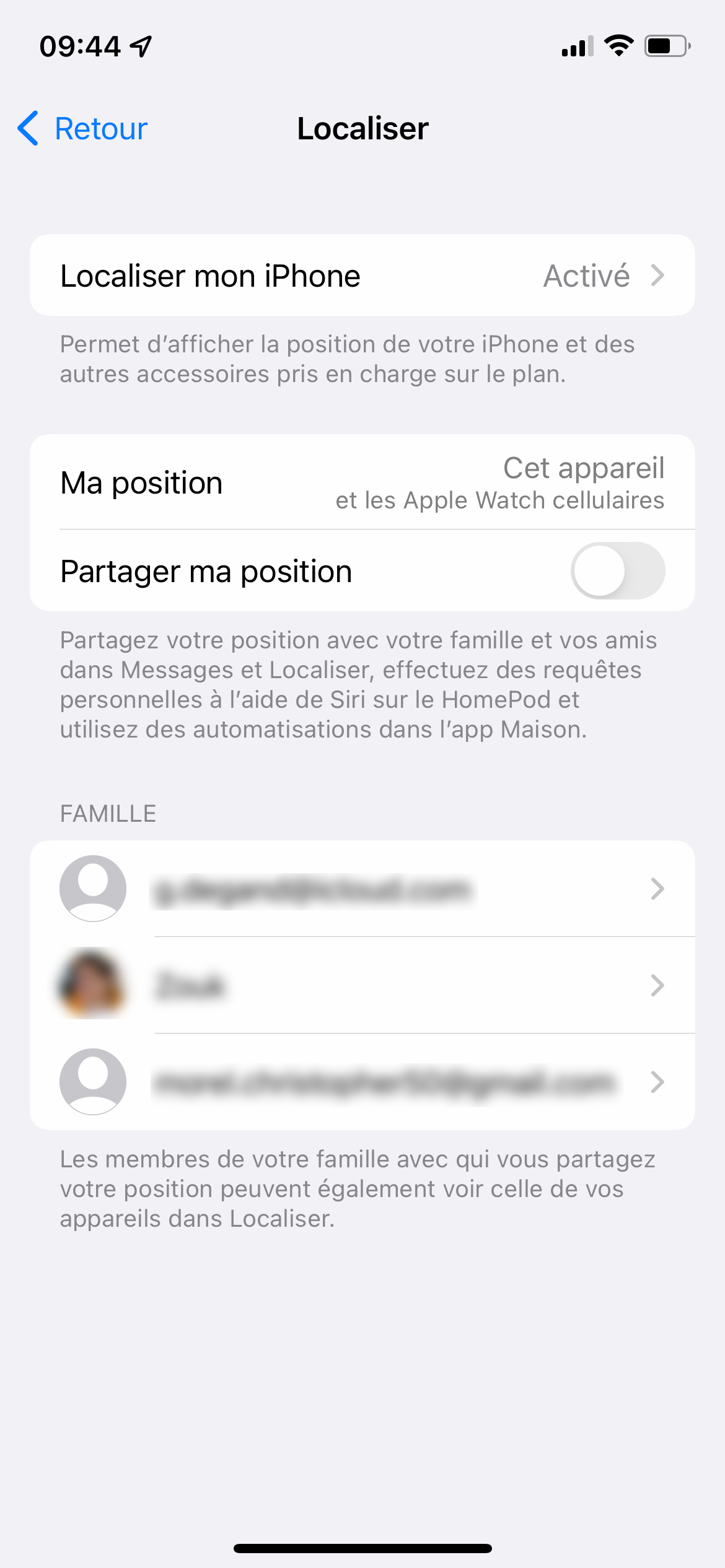 FindMy - Activer la localisation