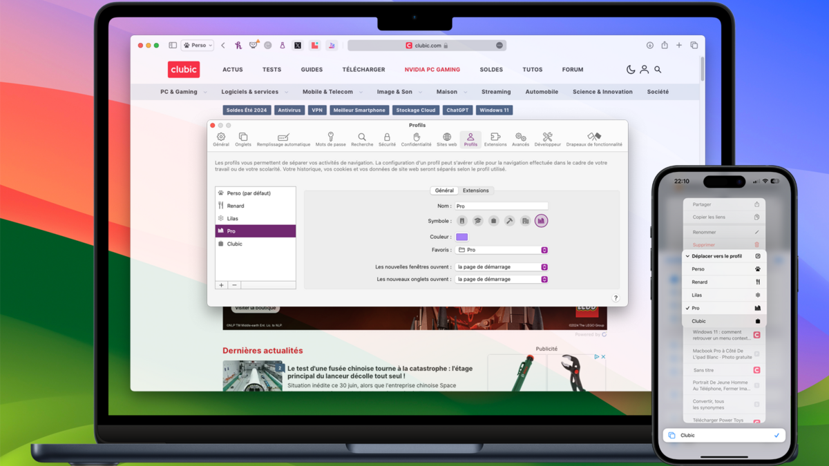 Comment utiliser les profils Safari sur iPhone et Mac ? © Clubic