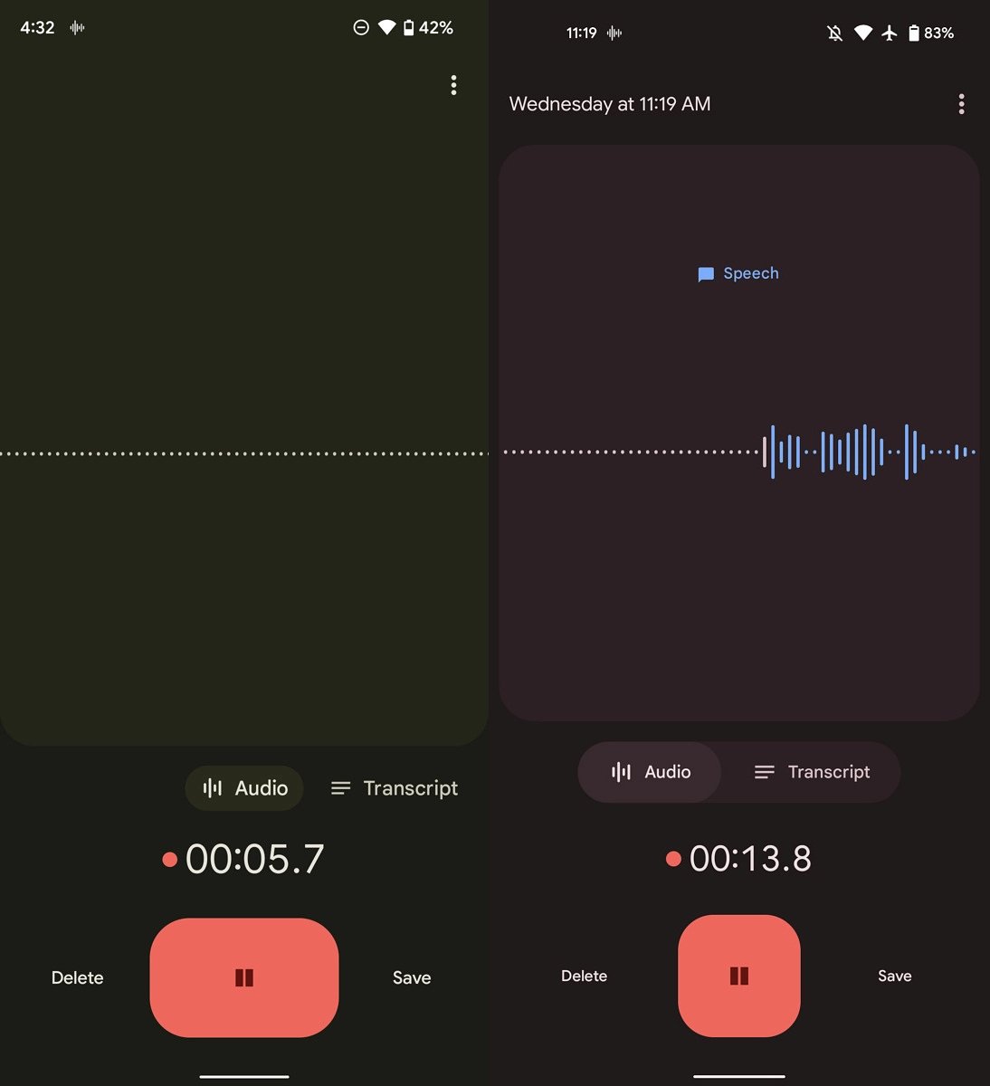 Google Recorder design