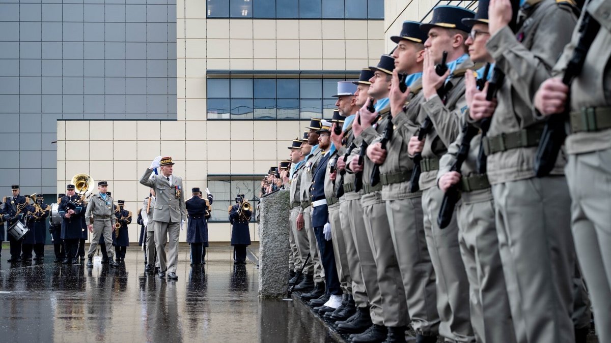 Un aperçu de la cérémonie création du régiment cyberdéfense de l'armée de Terre © Armée de Terre