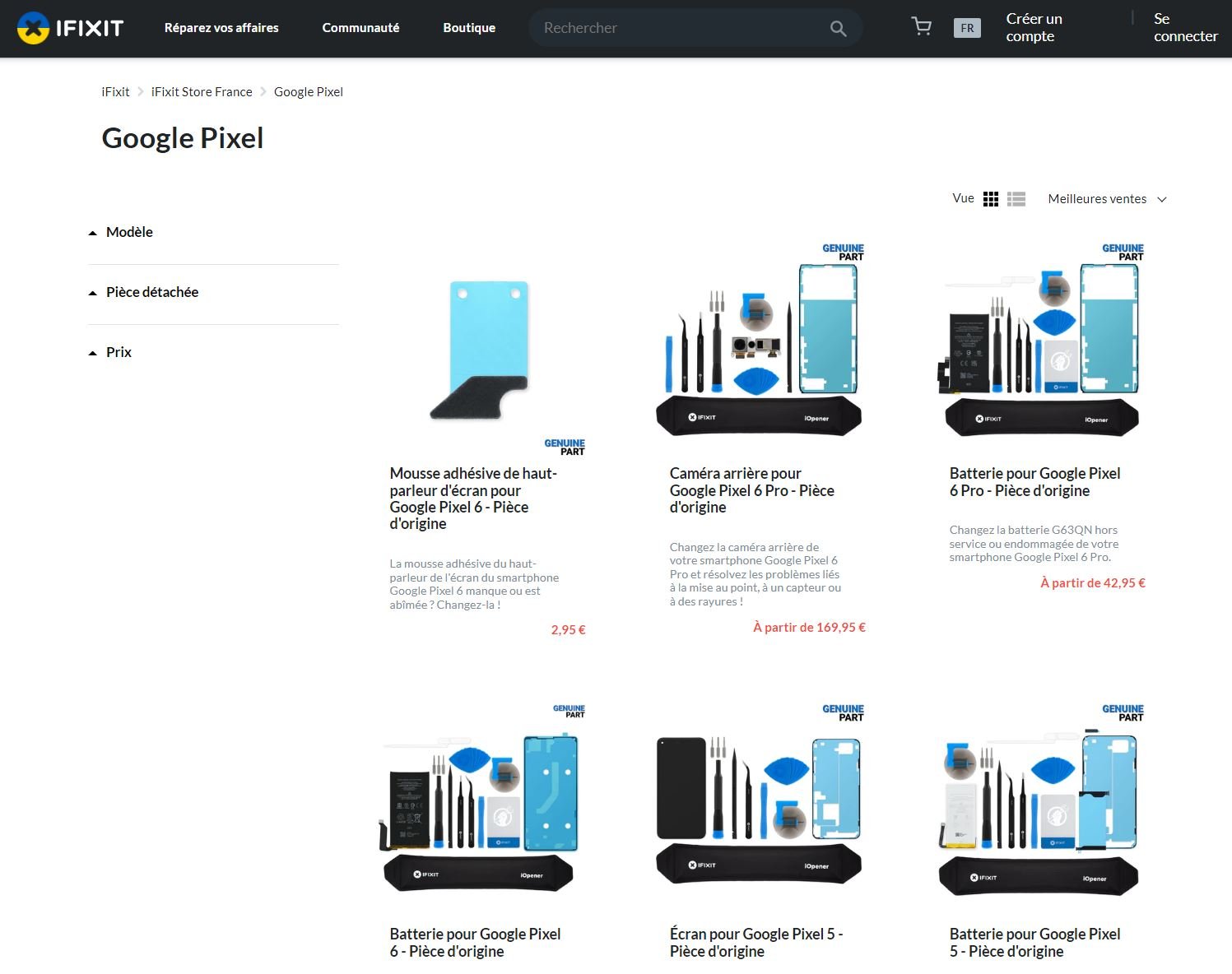 Capture d'écran iFixit © Clubic
