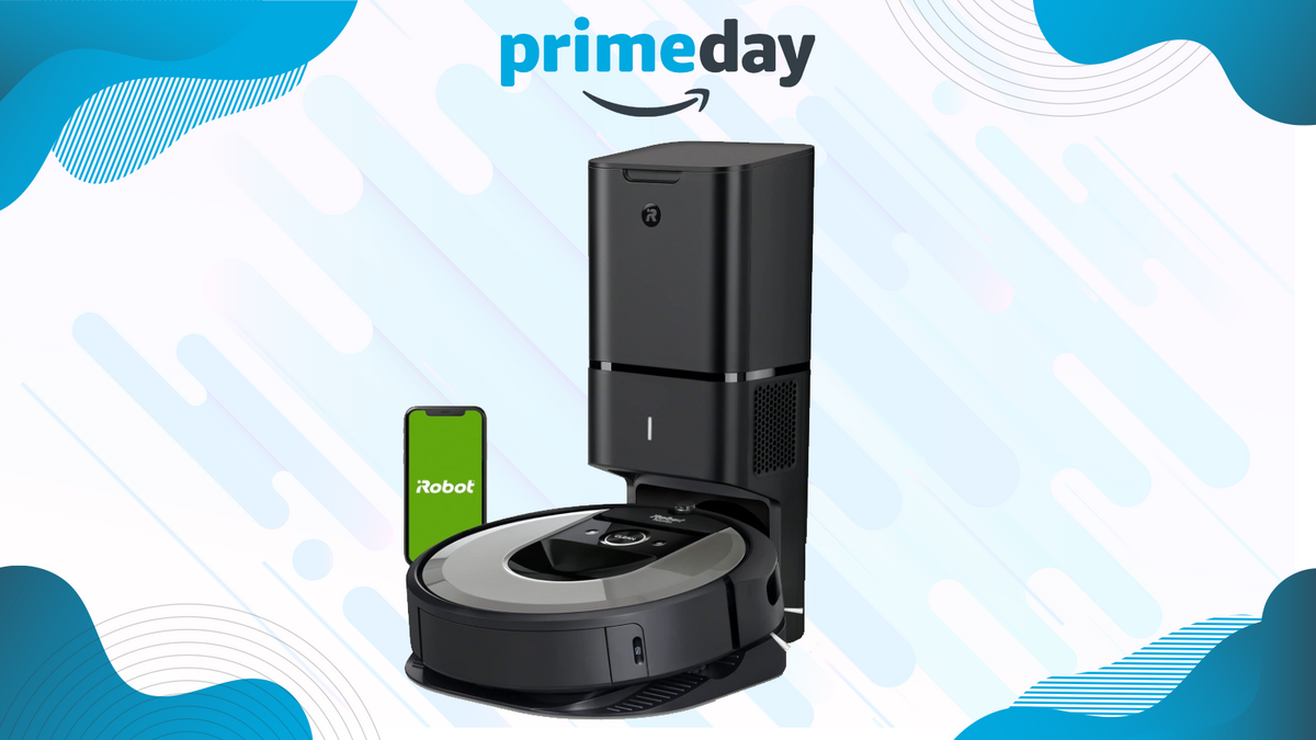 L'aspirateur robot iRobot Roomba i7+ et sa station de charge