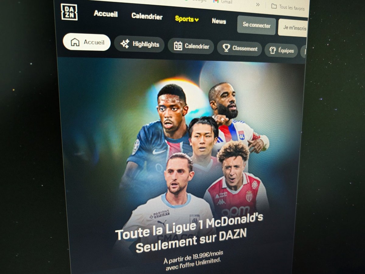 L'offre Ligue 1 McDonald's sur DAZN. © Alexandre Boero / Clubic