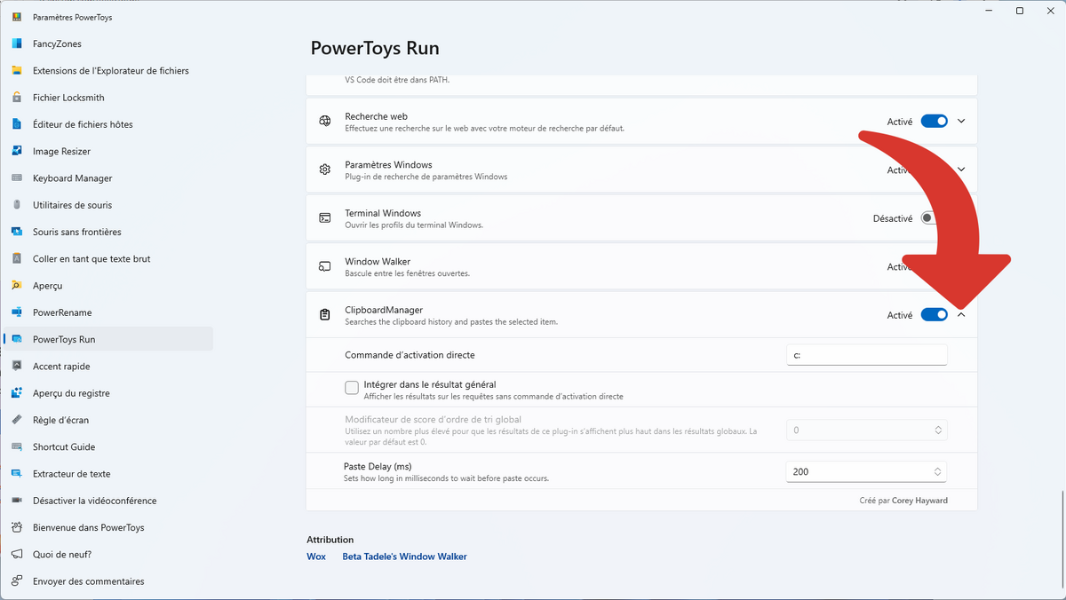 Nouveau plugin PowerToys © Clubic