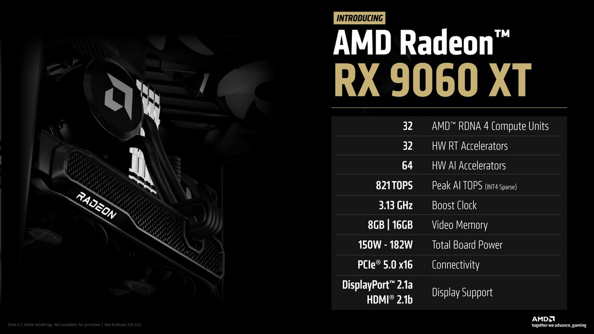 Les principales caractéristiques techniques avancées lors du Computex 2025. ©AMD
