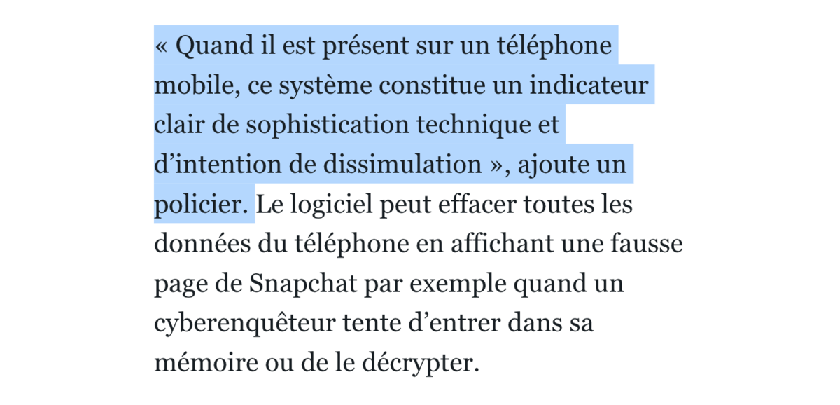 Extrait de Le Parisien