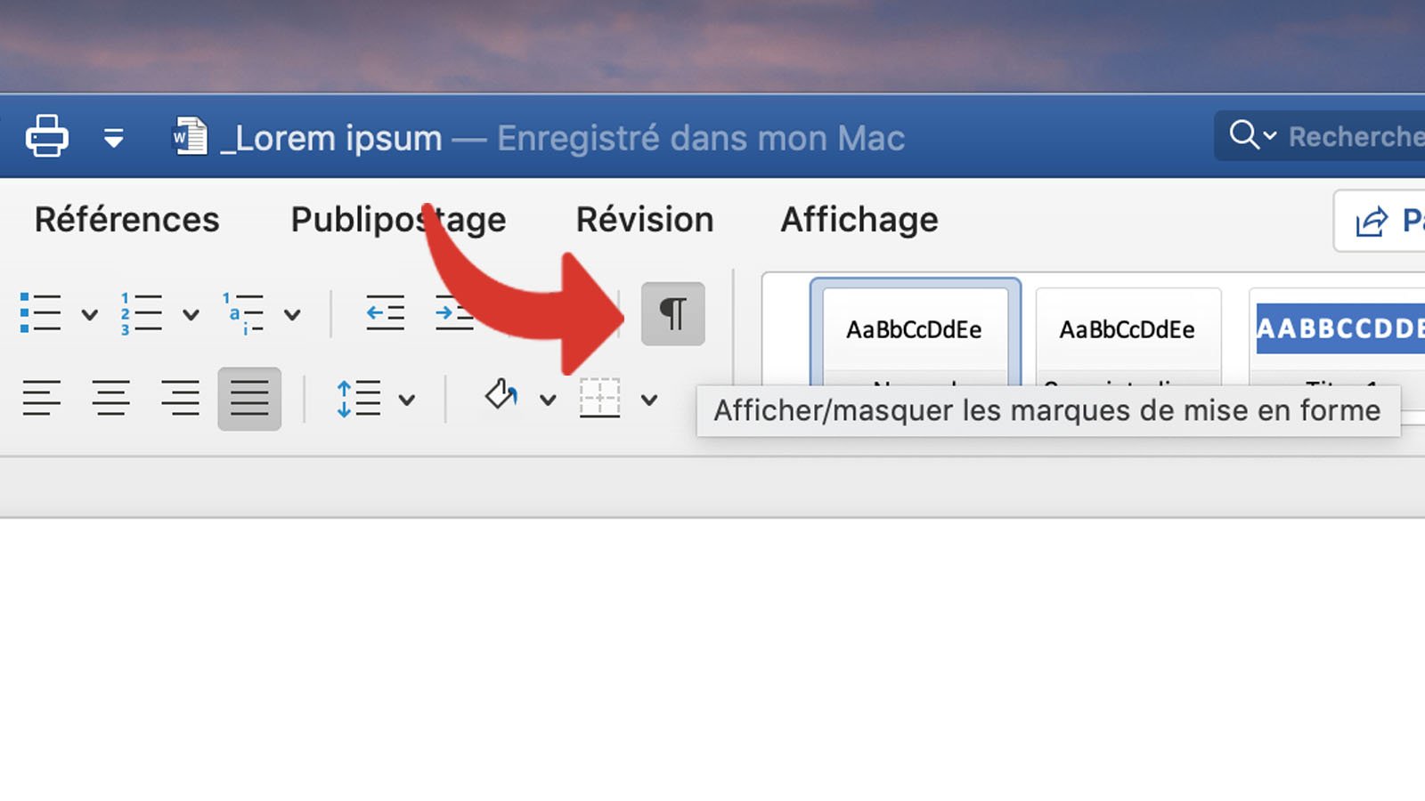 tutoriel word