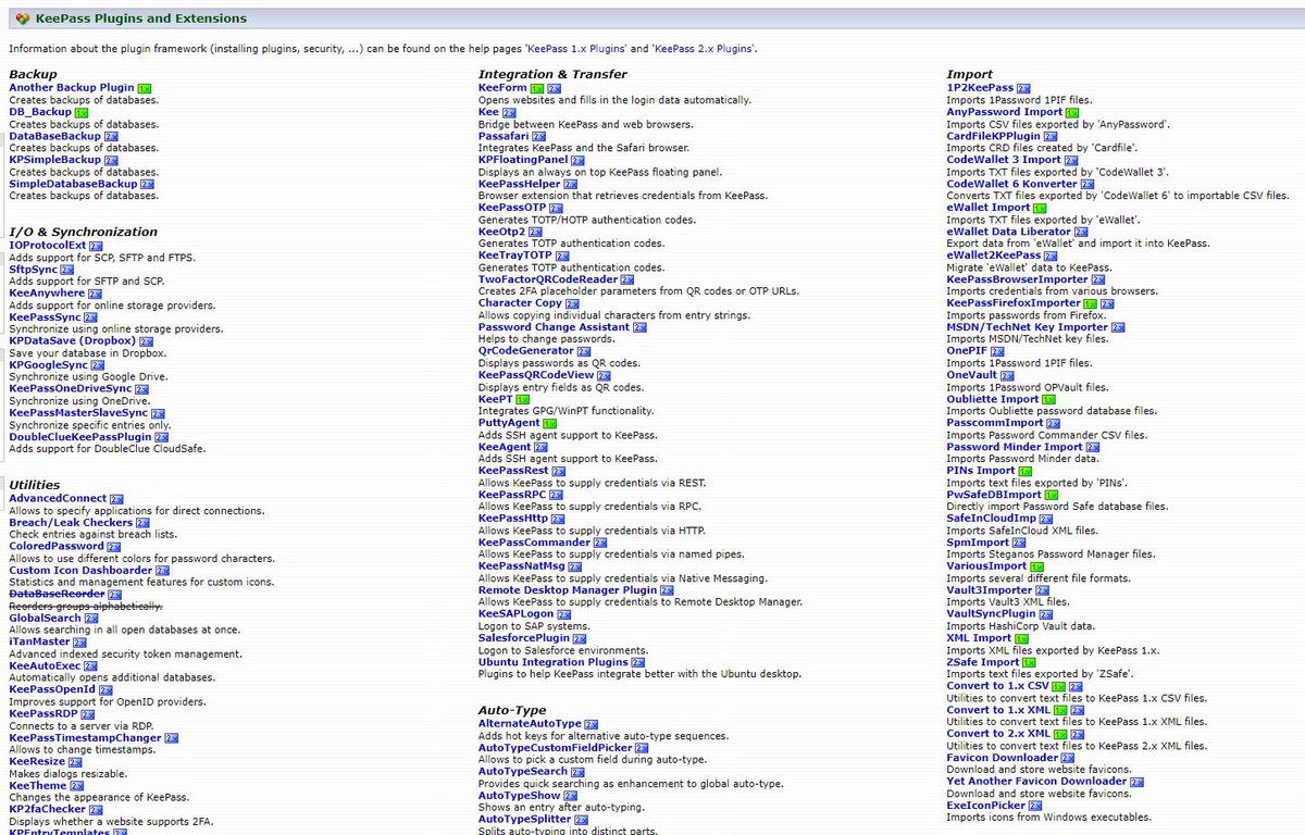 Des plugins pour personnaliser KeePass